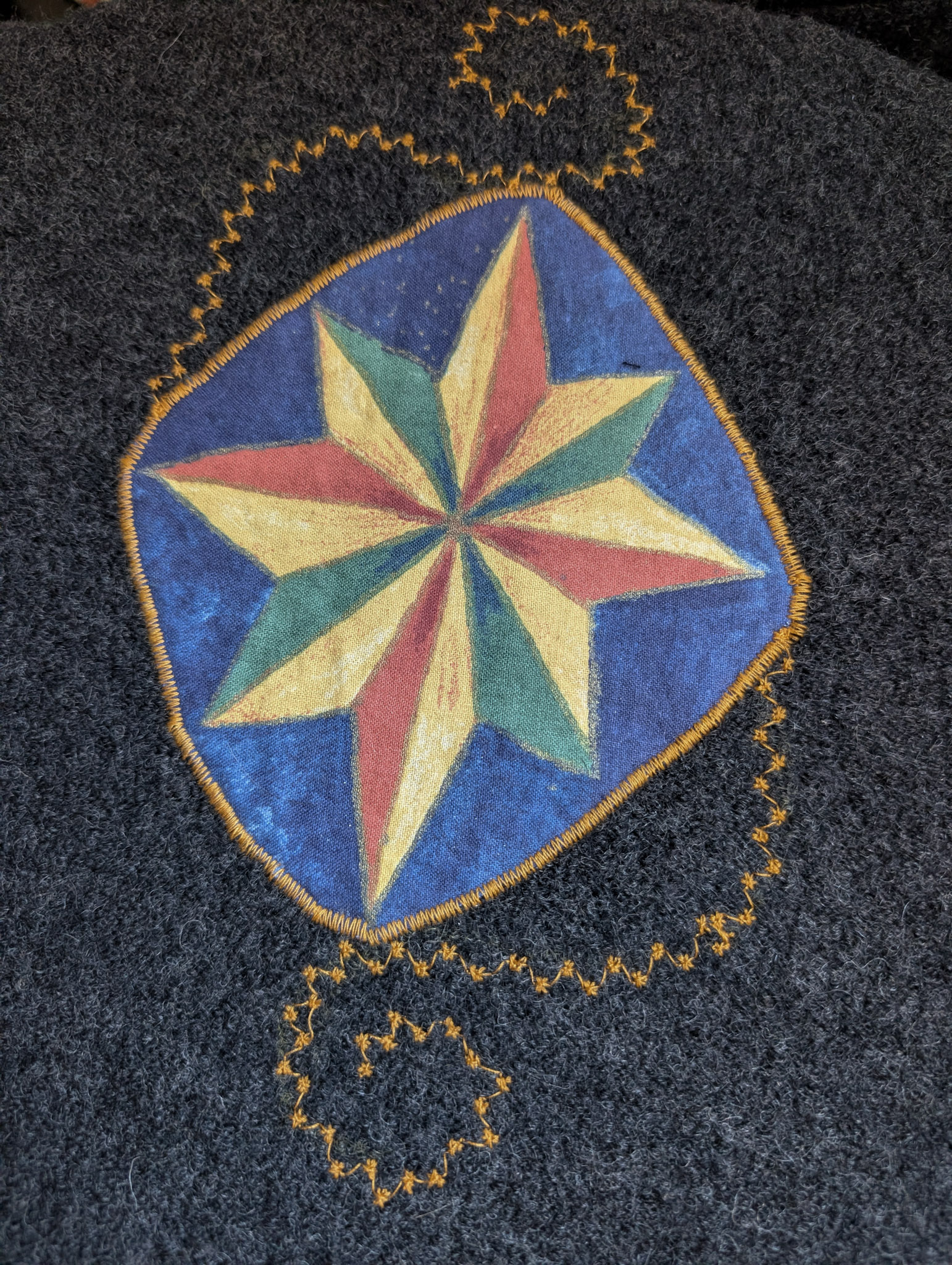 Reworked Grey Celestial Patch Cardigan - Image 7