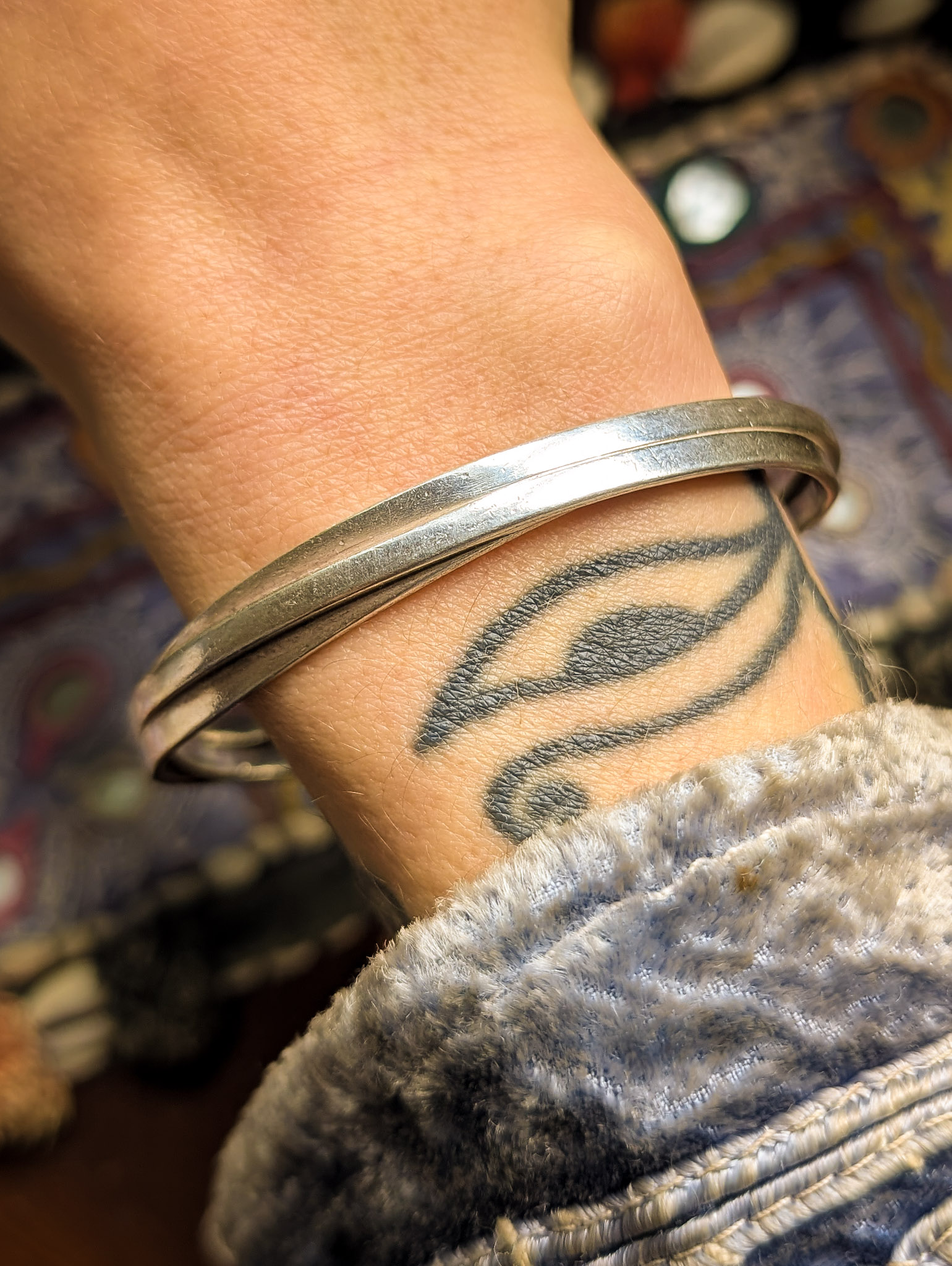 925 Solid Silver Bangle - Image 5