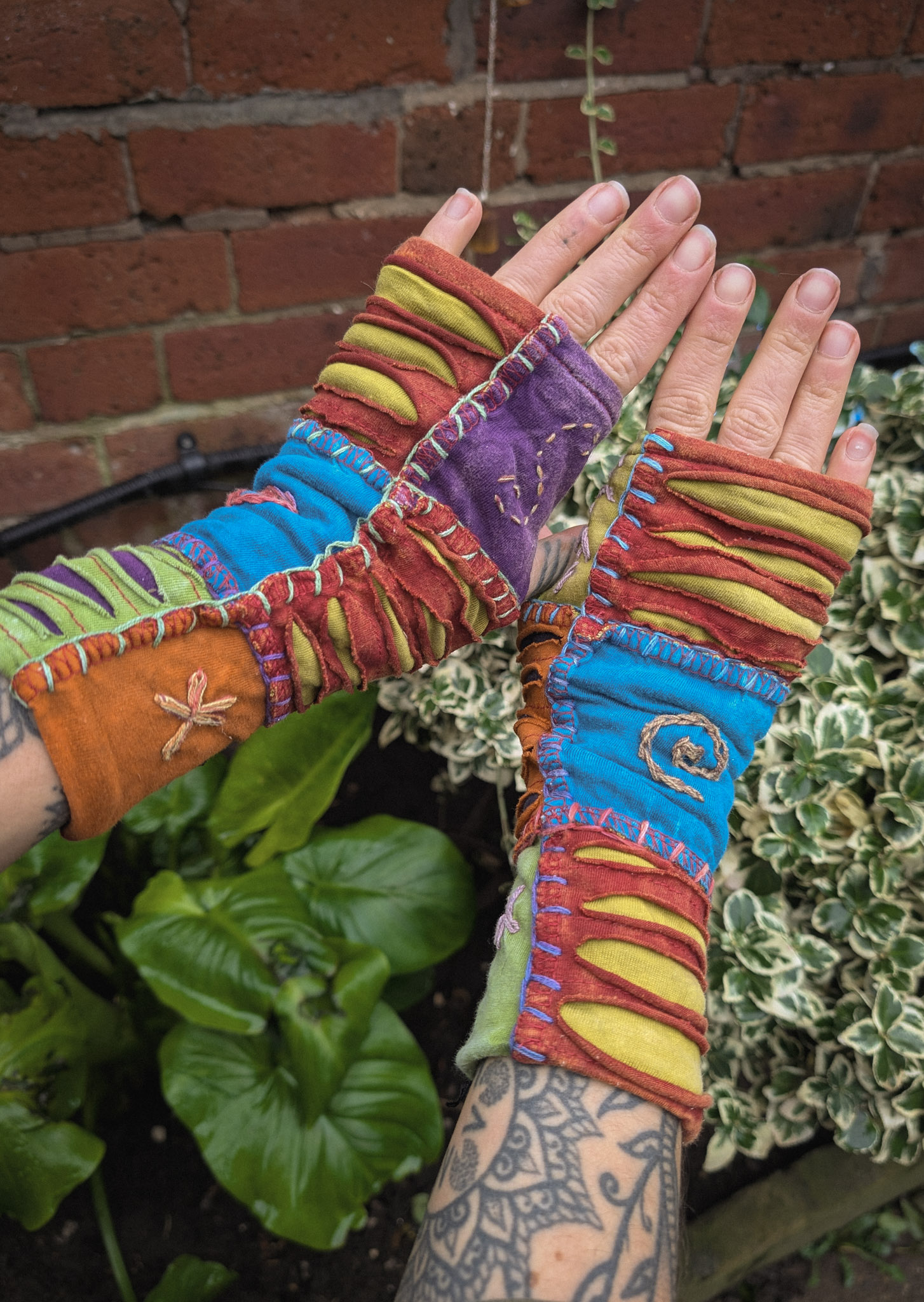 Patchwork Embroidered Handwarmers - Image 5