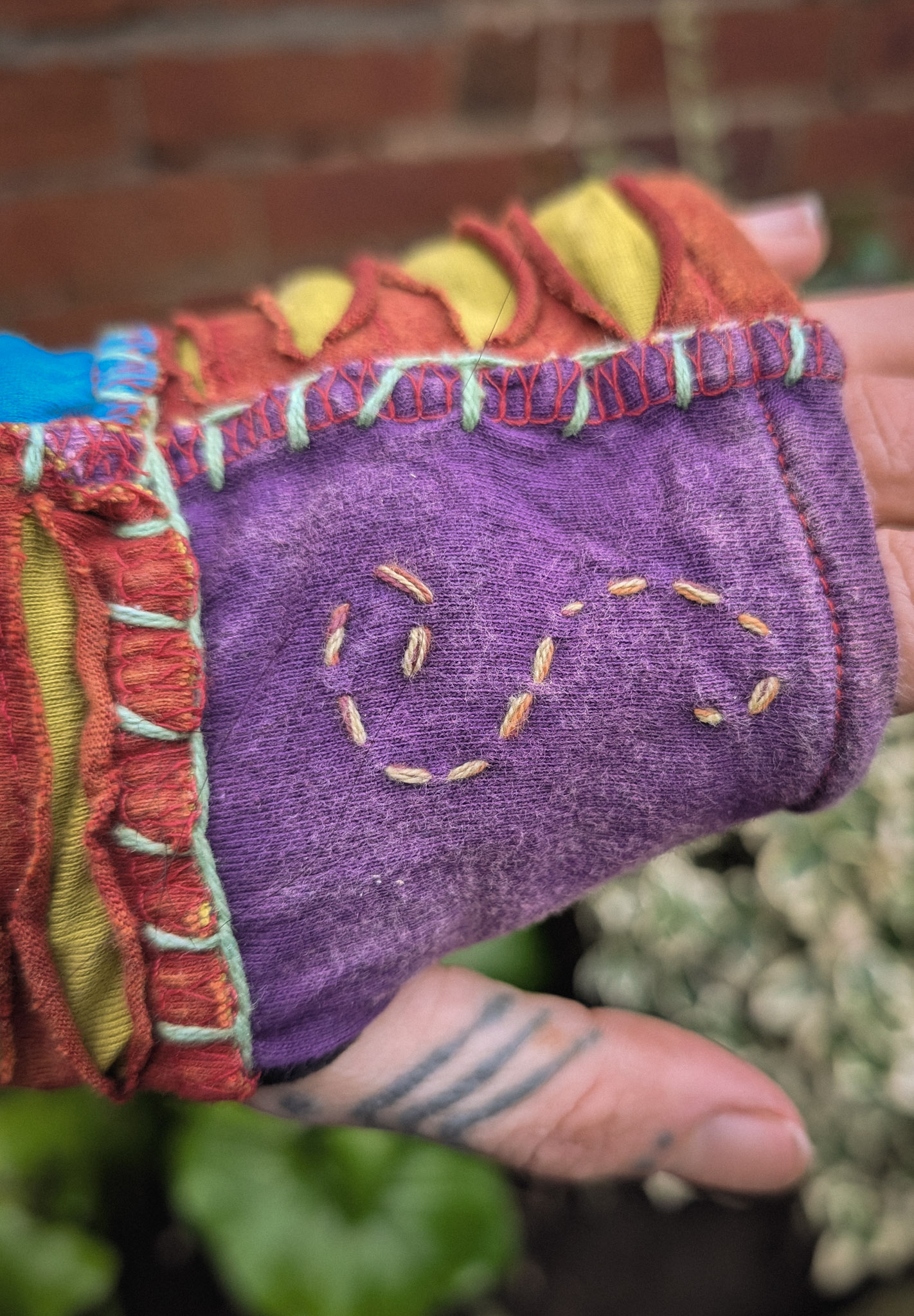 Patchwork Embroidered Handwarmers - Image 2