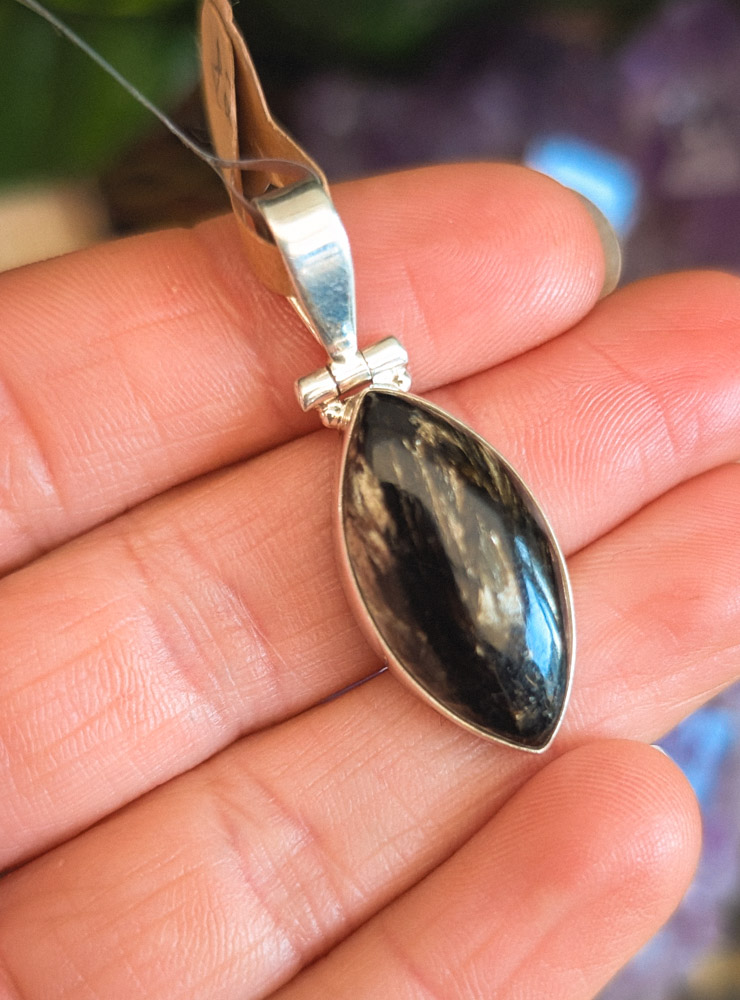 Deadstock Silver Gemstone Pendant