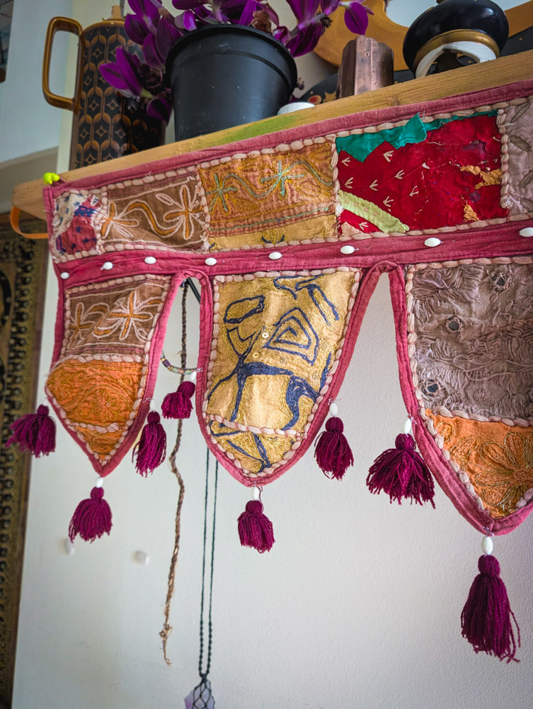 Vintage Elephant Embroidered Indian Toran - Image 2