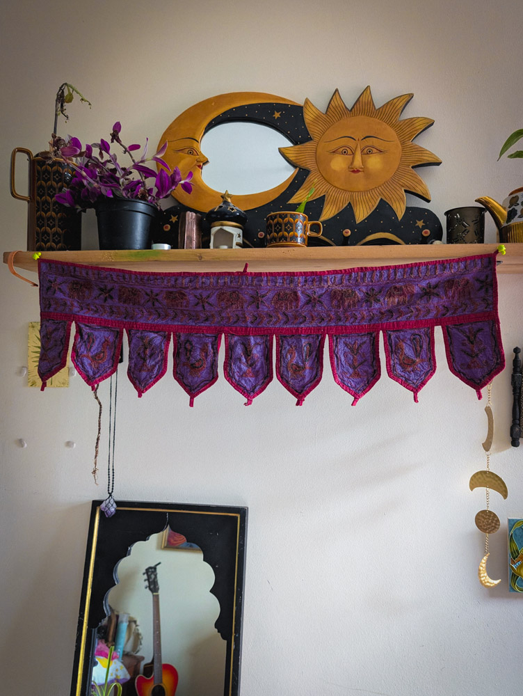 Vintage Elephant Embroidered Indian Toran - Image 4