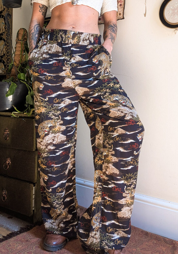 Preloved UO Jungle Print Trousers