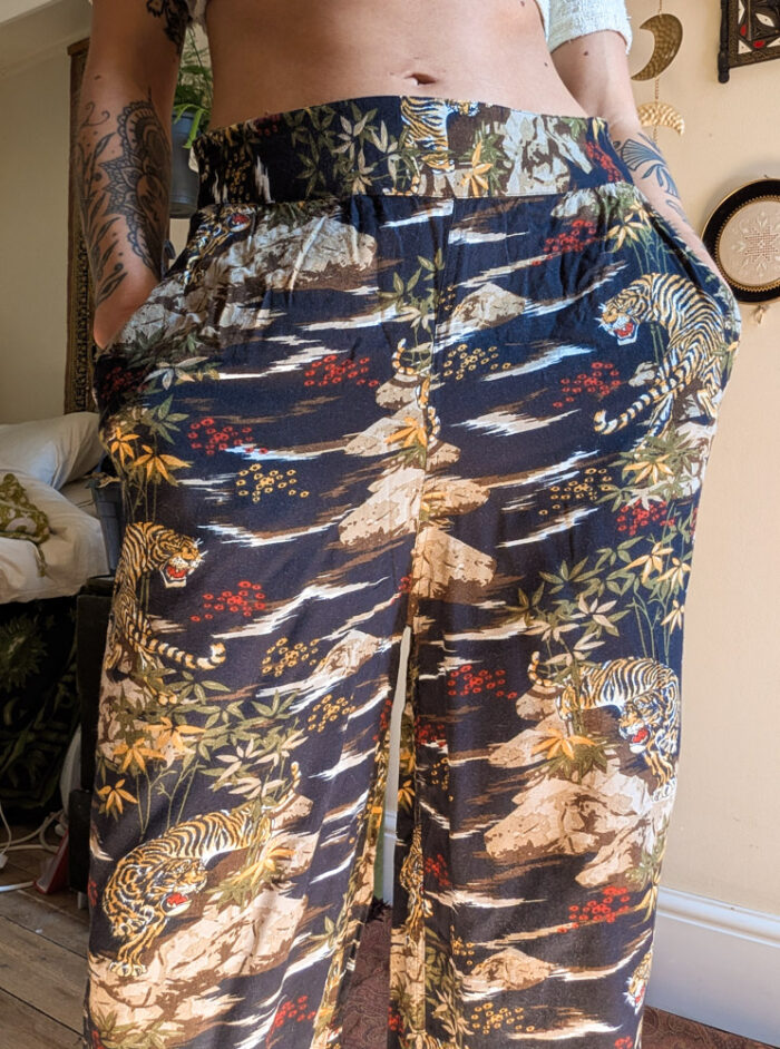 Preloved UO Jungle Print Trousers - Image 8