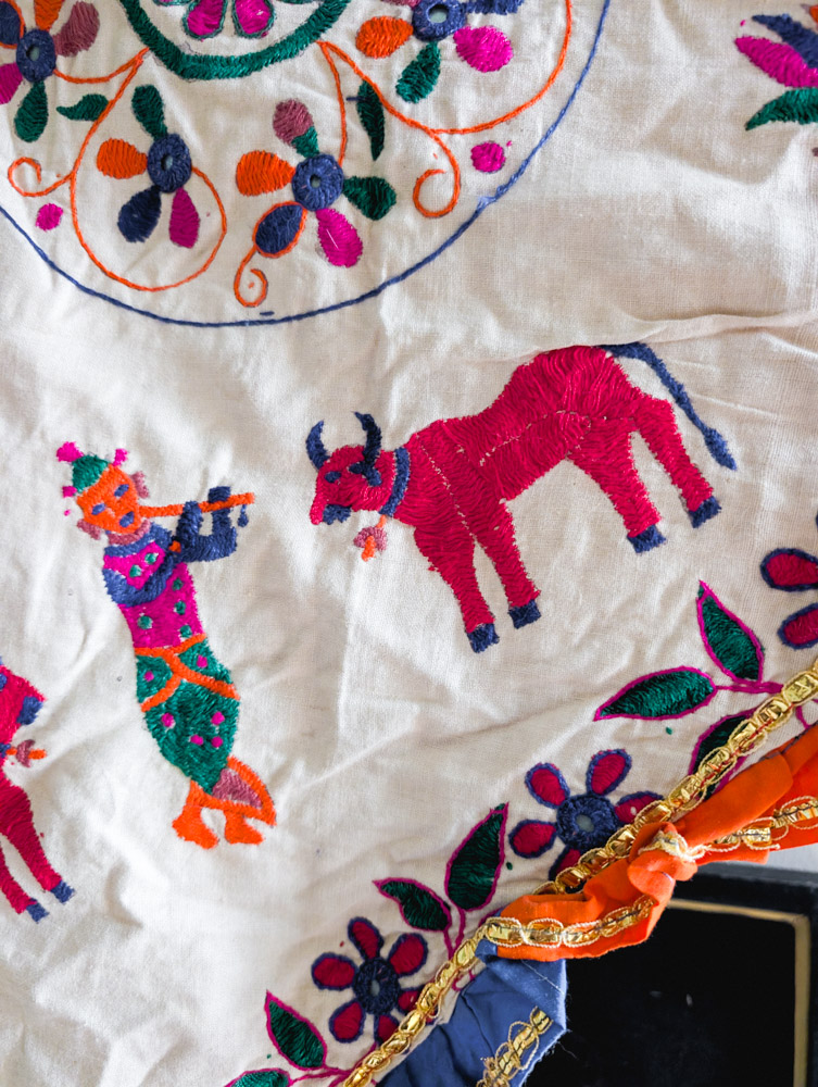 Vintage Indian Embroidered Toran - Image 3