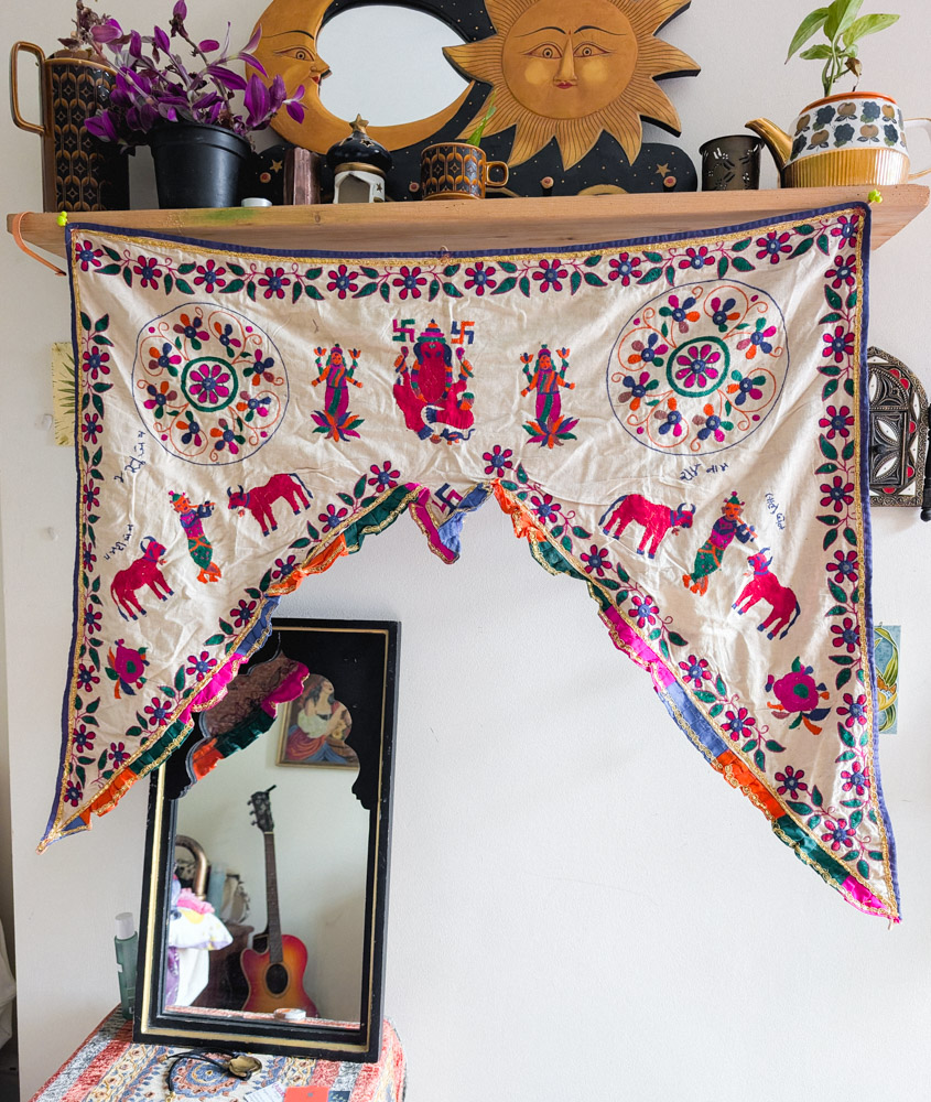 Vintage Indian Embroidered Toran