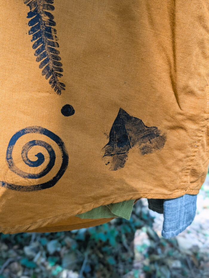 Reworked Fern Print Linen Shirt - Image 5