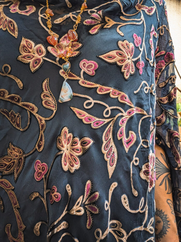 Preloved Paisley Devoré Dress / Top - Image 6