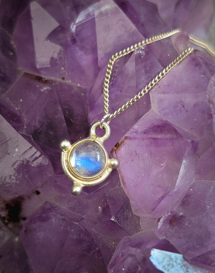 925 Silver Moonstone Necklace