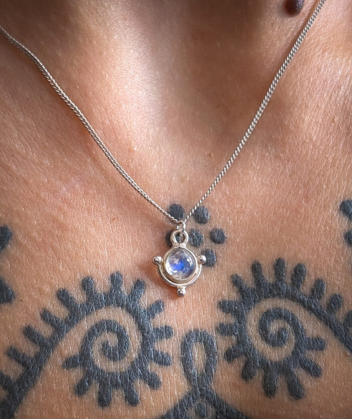 925 Silver Moonstone Necklace - Image 2