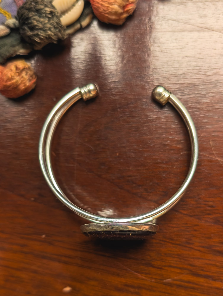 925 Silver & Resin Cuff - Image 4