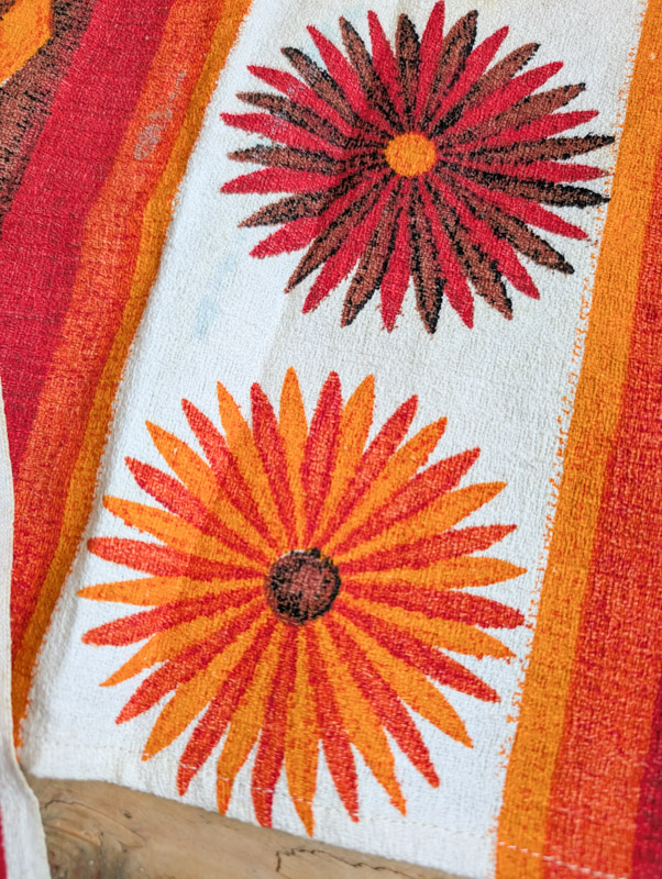 Pair of Floral Barkcloth Fabrics - Image 2