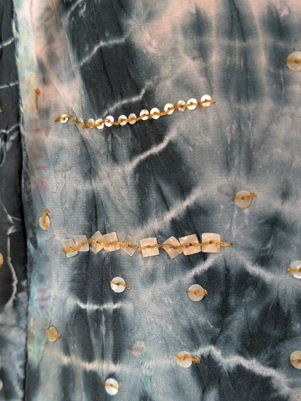 Midnight Recycled Silk Halter Dress - Image 5