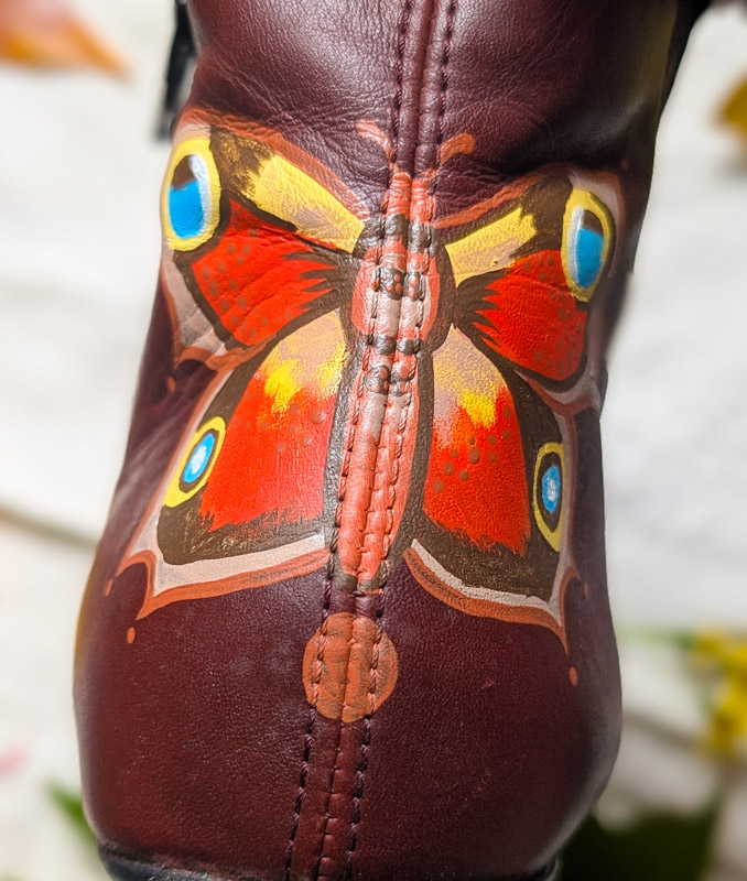 Butterfly Painted Boots - Image 2