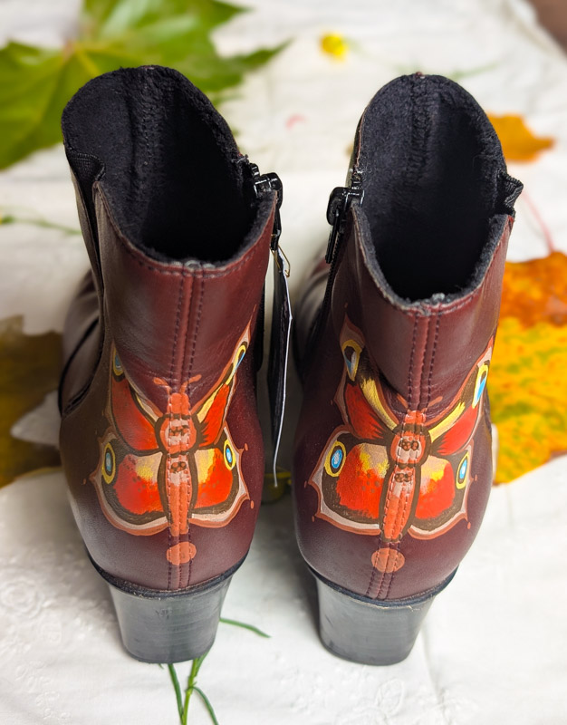 Butterfly Painted Boots