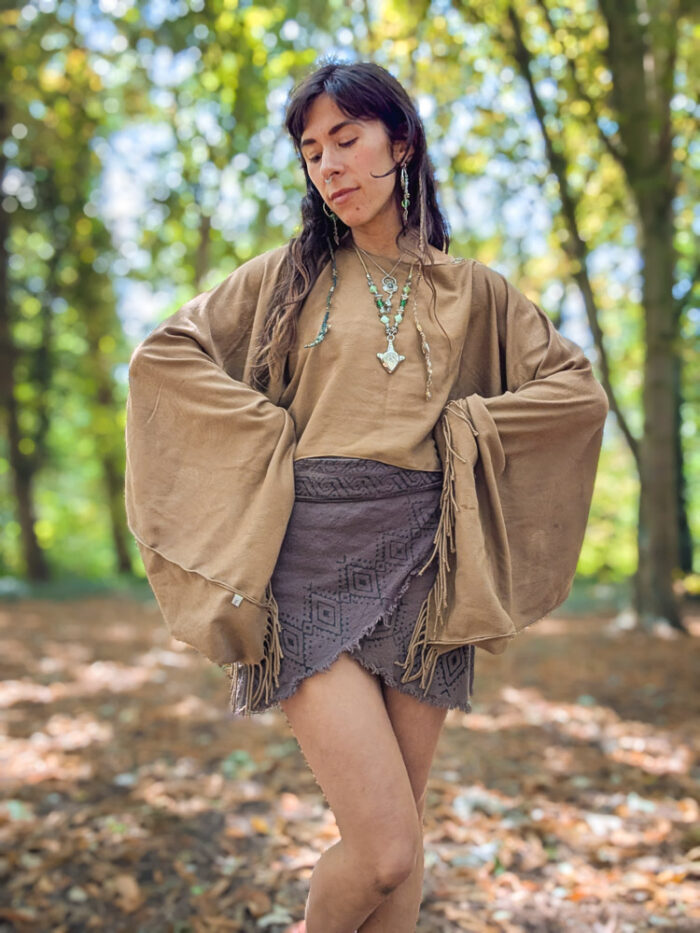 Upcycled Brown Oversized Top - Image 5