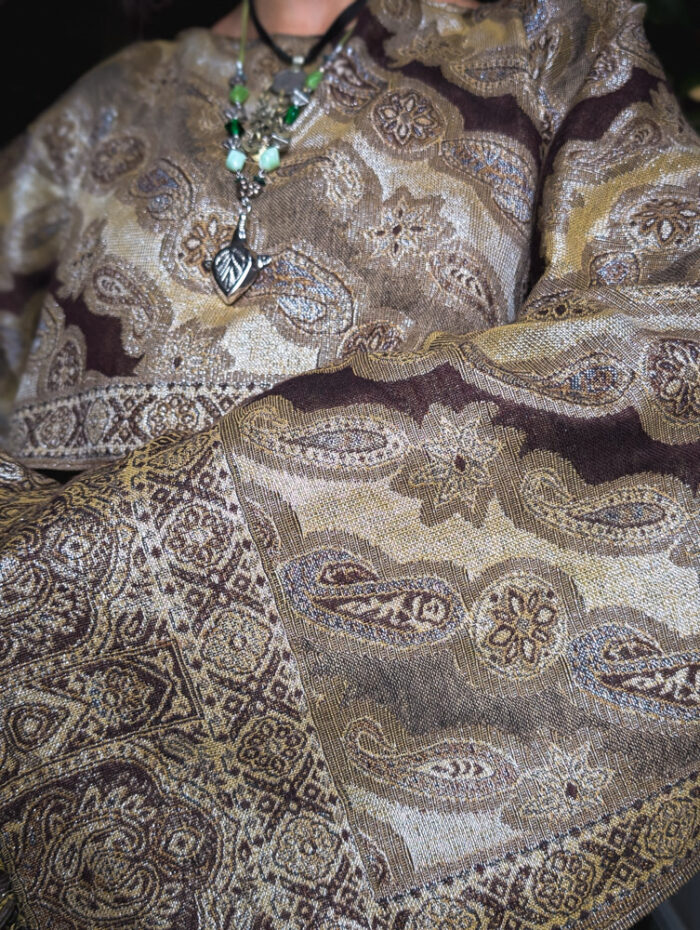 Upcycled Metallic Brown Fairy Top - Image 4