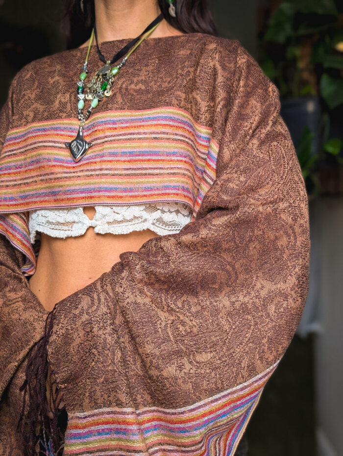 Upcycled Brown Fairy Top - Image 4