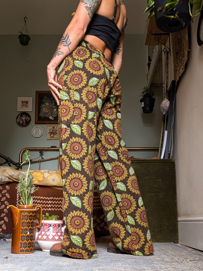 Brown Sunflower Trousers - Image 5
