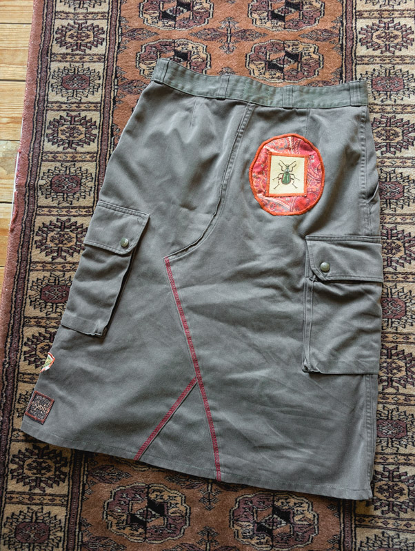 Reworked Beetle + Butterfly Cargo Skirt - Image 4