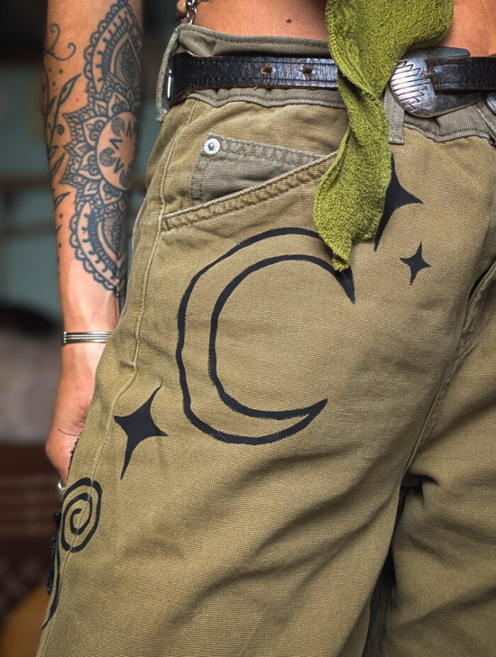 Reworked Cargo Patchwork Jeans - Image 5