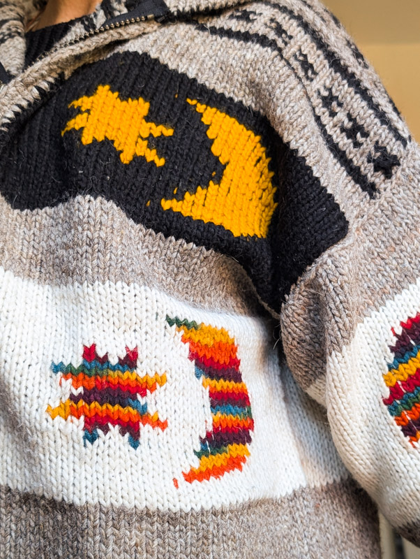 Celestial Zip-Up Hooded Cardigan / Jacket - Image 2