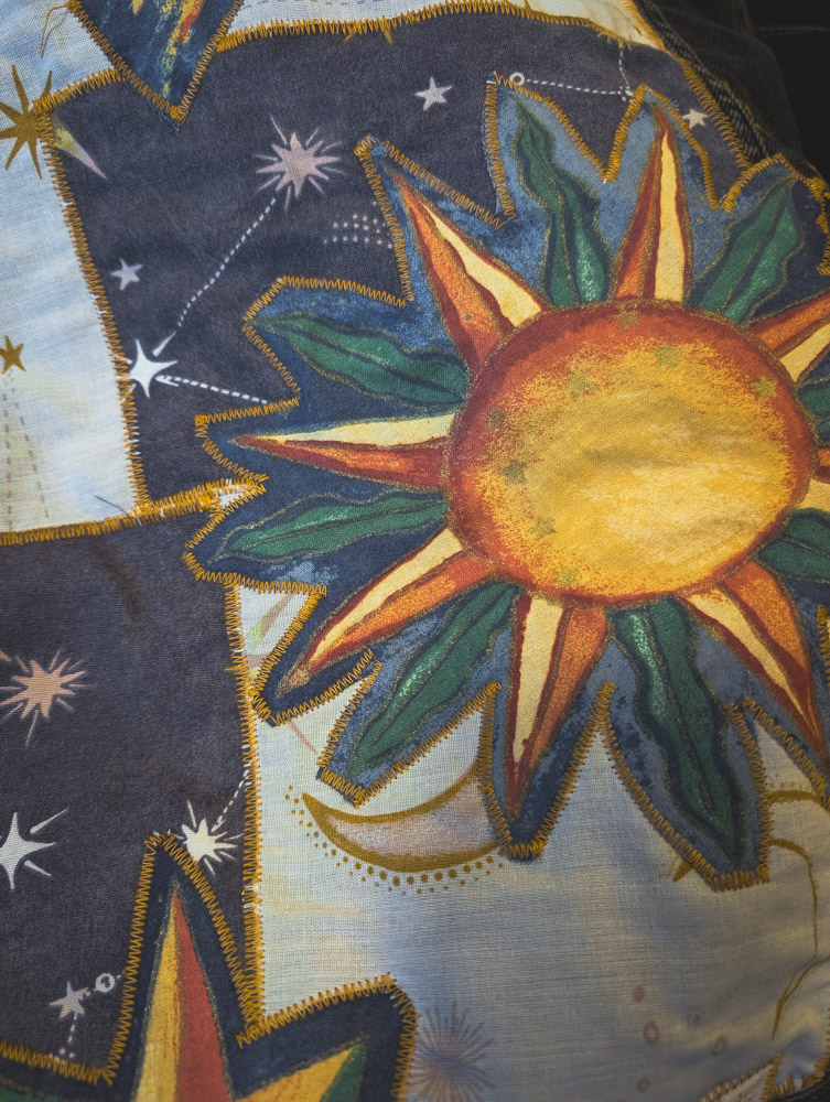 Reworked Celestial Denim Jacket - Image 3