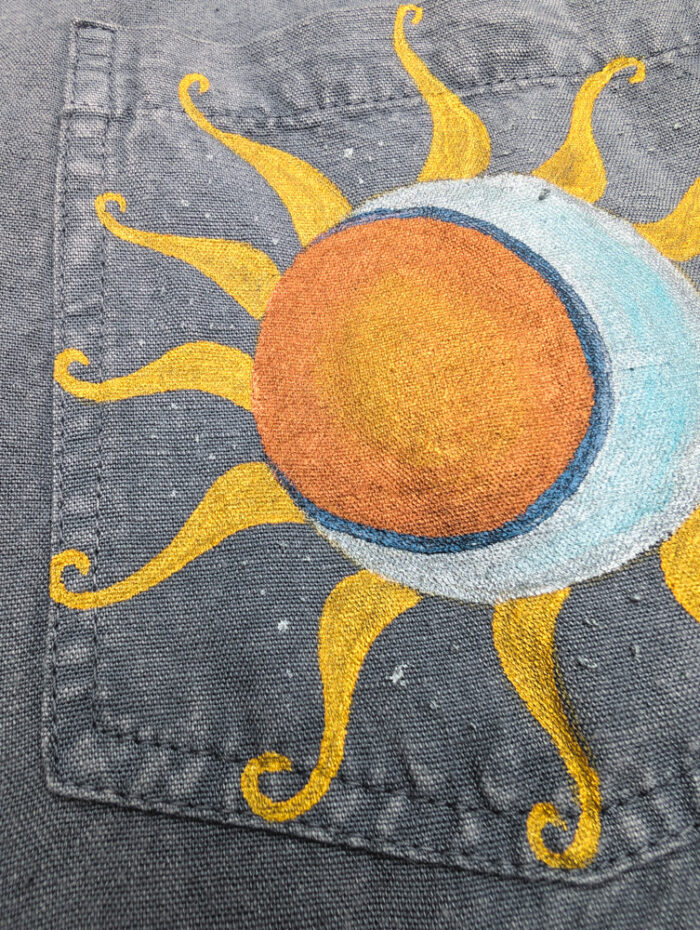 Reworked Celestial Cropped Shirt - Image 2