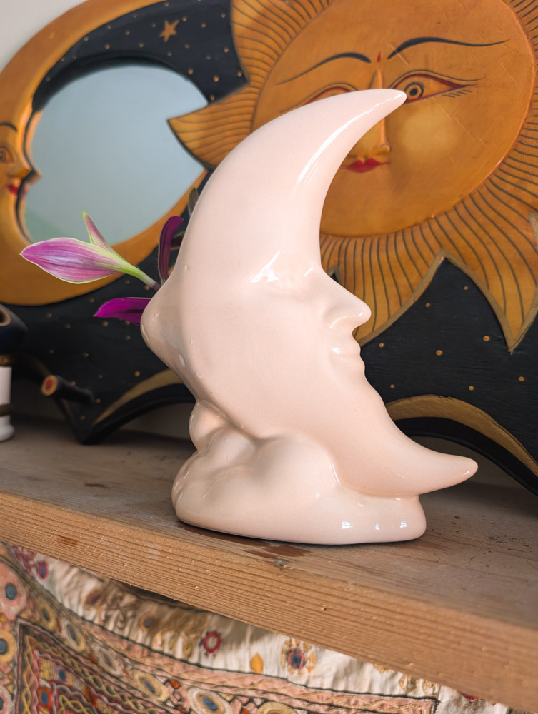 Crescent Moon Plant Pot / Vase