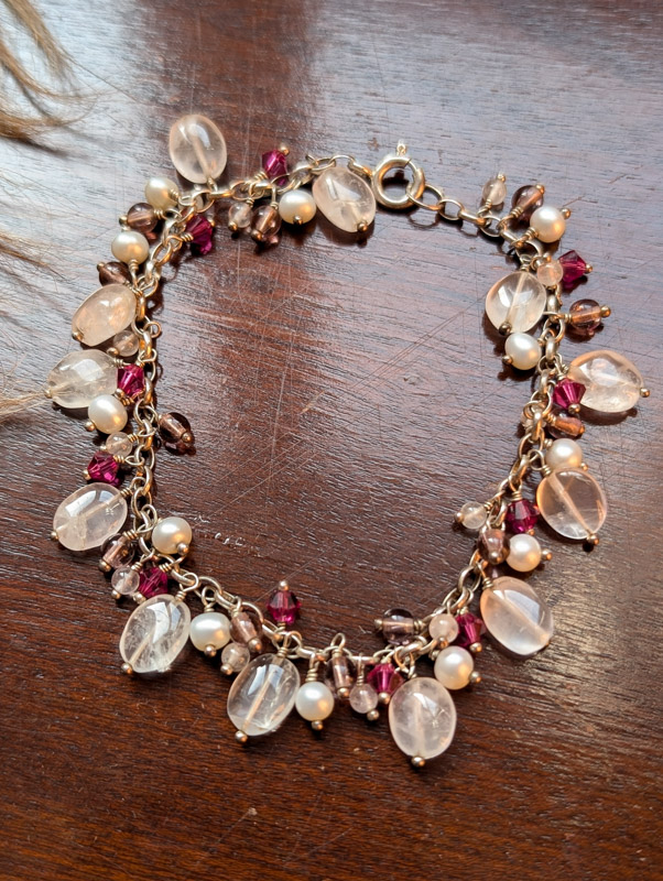 Vintage Silver Gemstone Bracelet