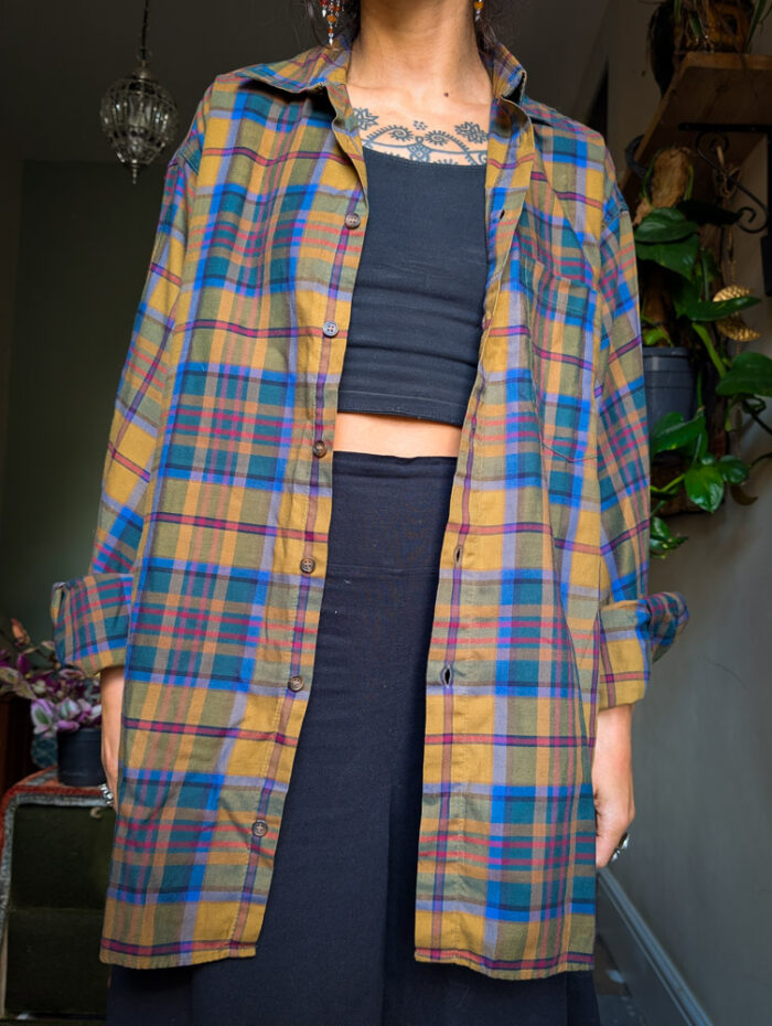 Vintage Unisex Checkered Shirt