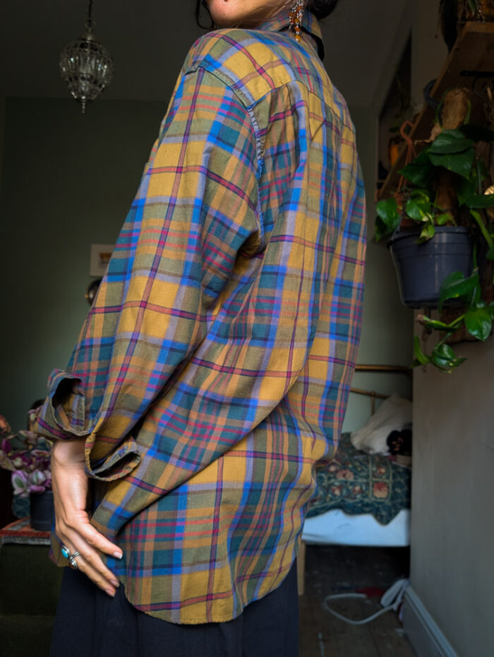 Vintage Unisex Checkered Shirt - Image 2