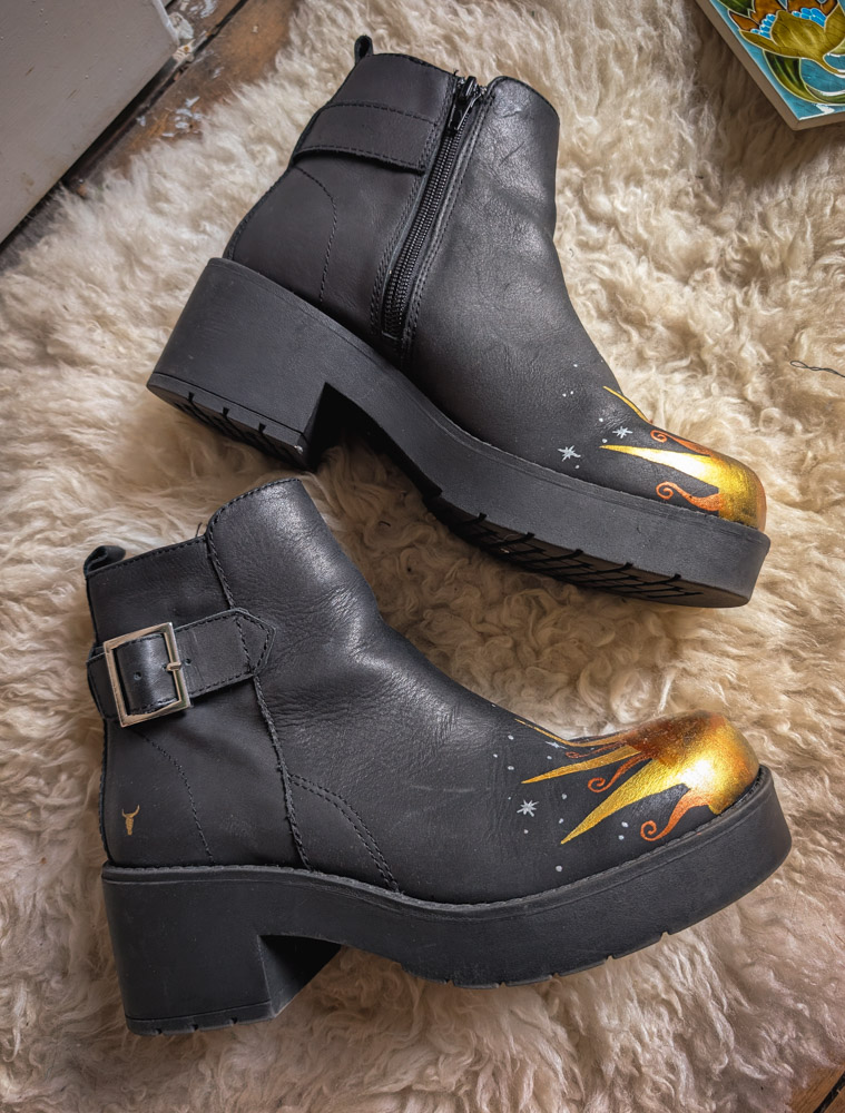 Reworked Black Sun Platform Boots - Image 3