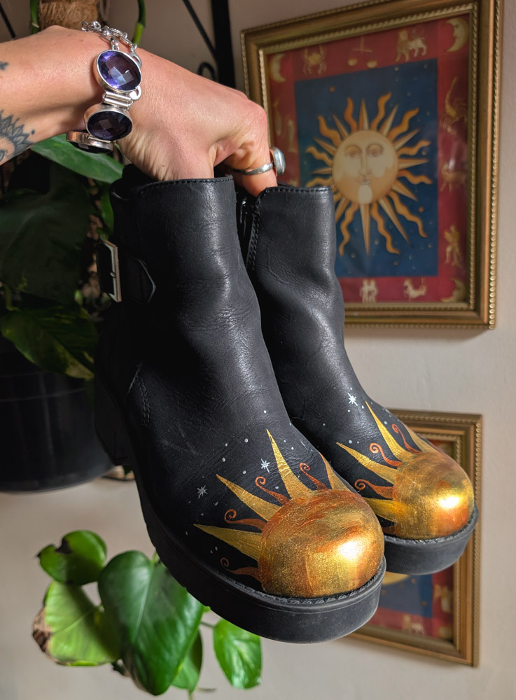 Reworked Black Sun Platform Boots - Image 6