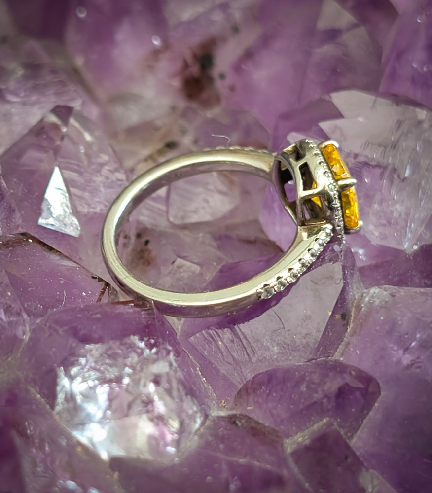 925 Silver & Citrine Ring - Image 5