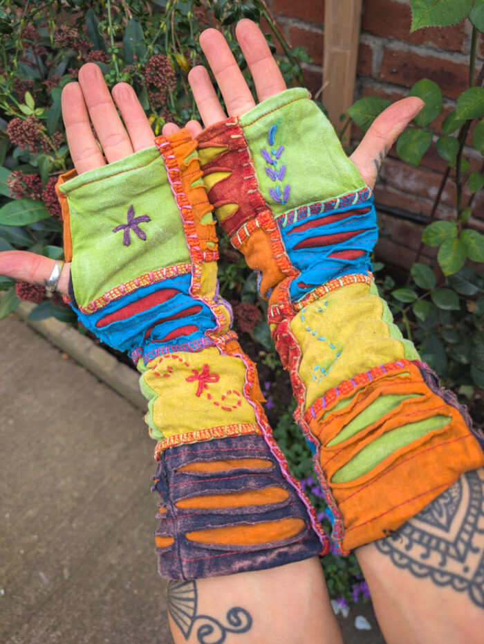 Patchwork Embroidered Handwarmers - Image 5