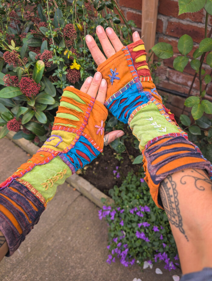Patchwork Embroidered Handwarmers - Image 6