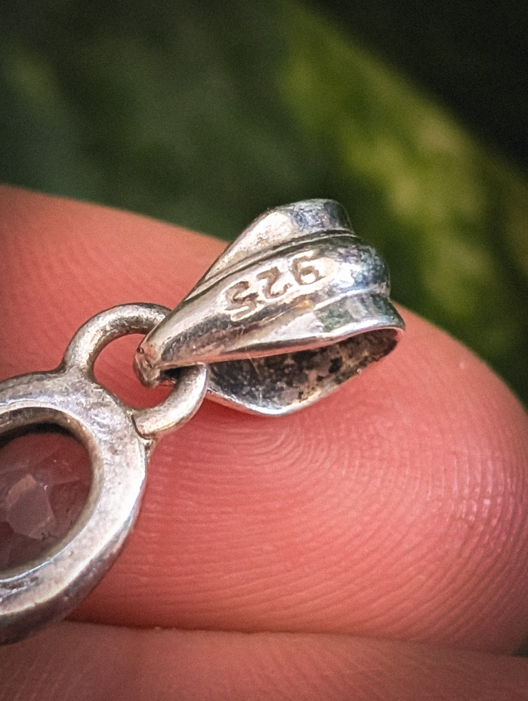 Vintage 925 Gemstone Cross - Image 6