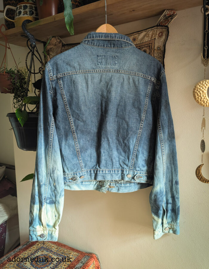 Reworked Fern Print Denim Jacket - Image 2