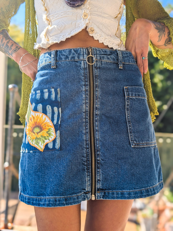 Reworked Sunflower Skirt - Image 3