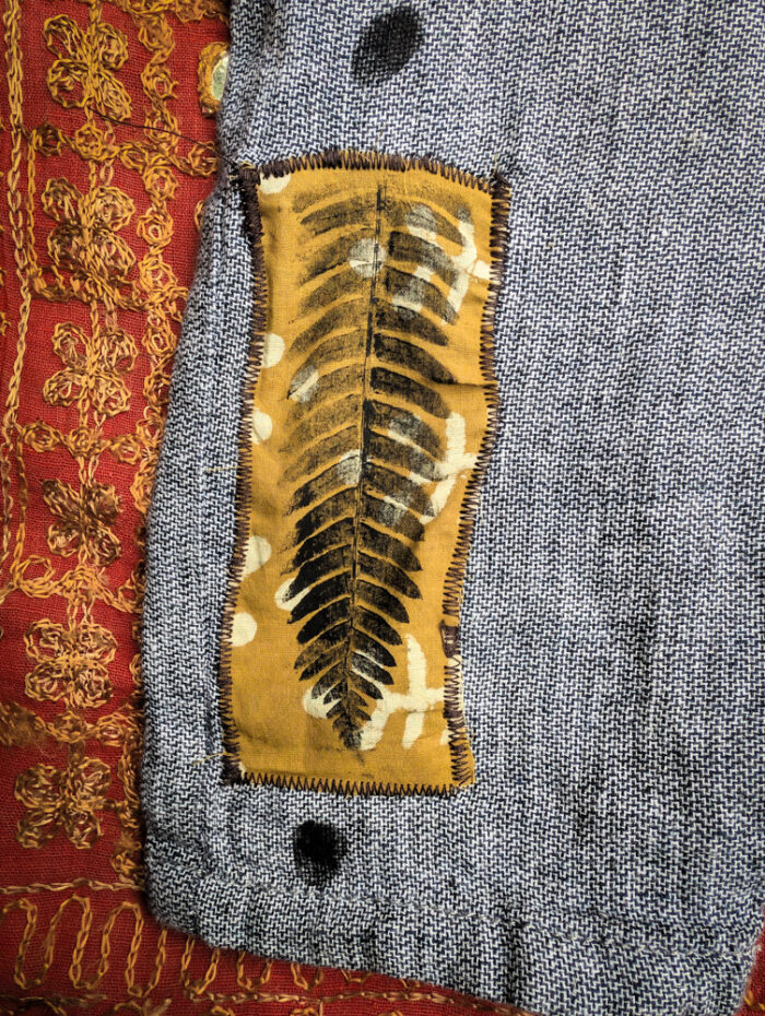 Children's Reworked Fern Dungarees - Image 3