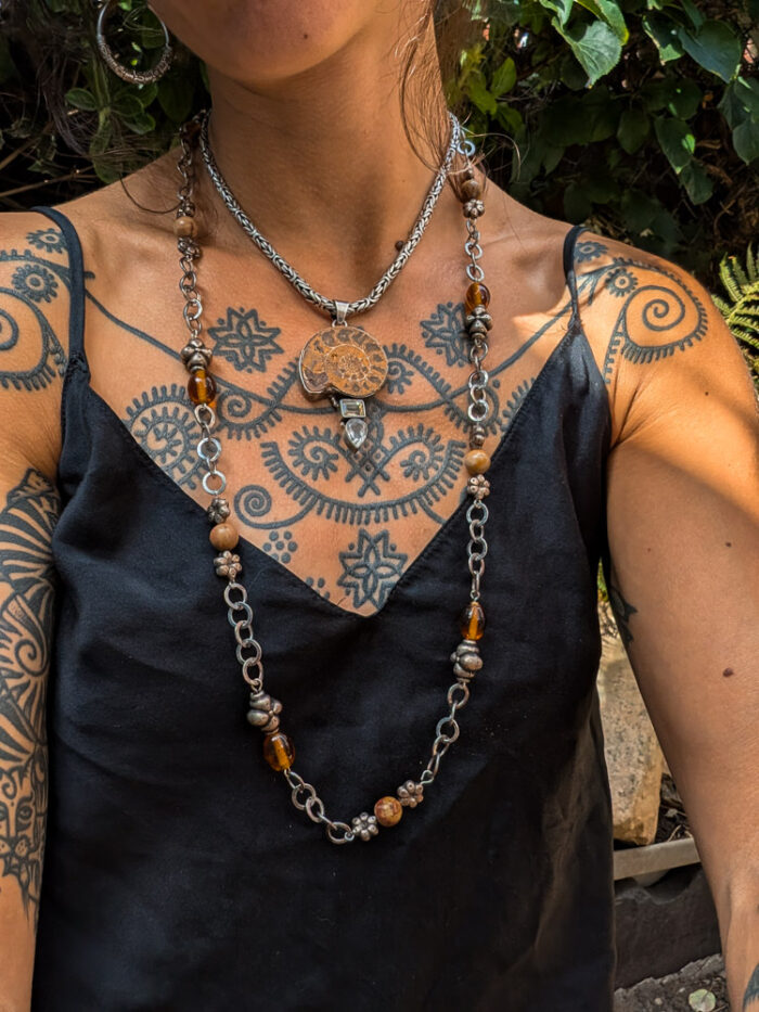 Earthy Festival Upcycled Necklace