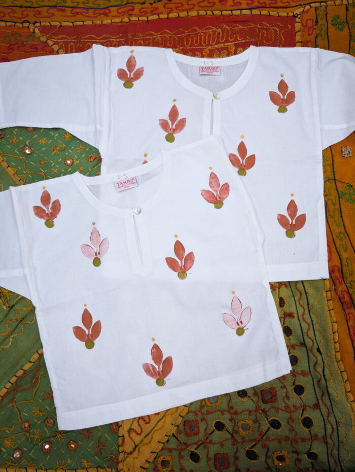 Children's Earthy Floral Printed Top