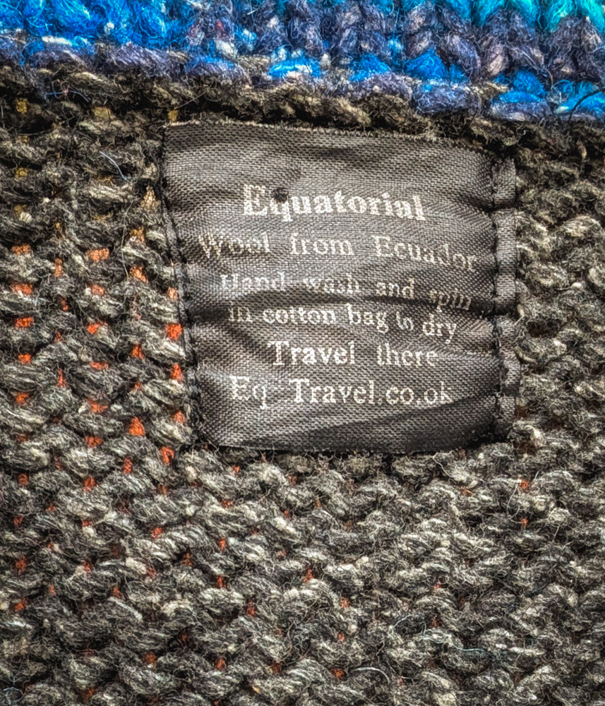 Preloved Ecuador Knitwear Zip-Up Jacket - Image 5