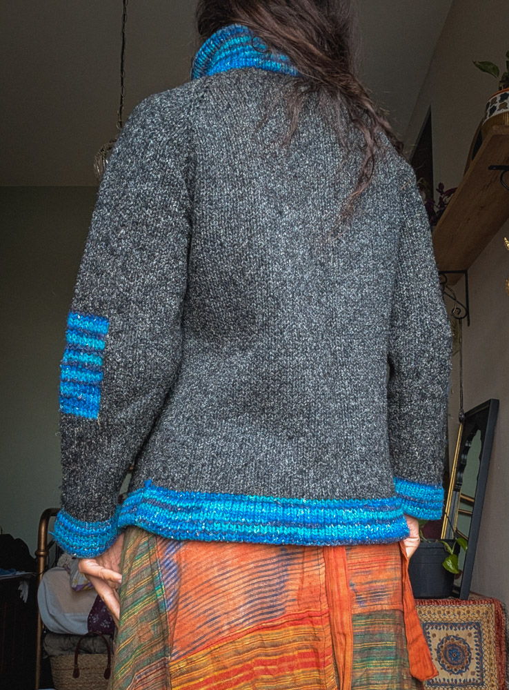 Preloved Ecuador Knitwear Zip-Up Jacket - Image 4