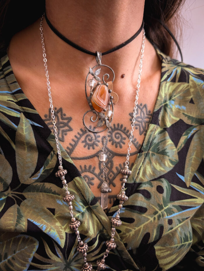 OOAK Whimsical Crystal Pendant - Image 2