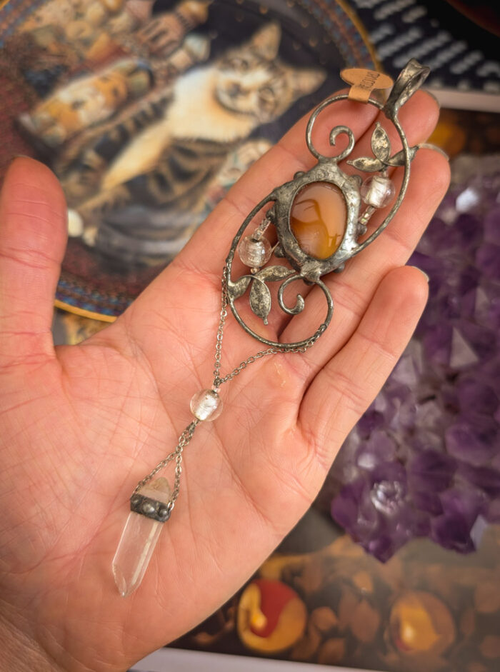 OOAK Whimsical Crystal Pendant - Image 3
