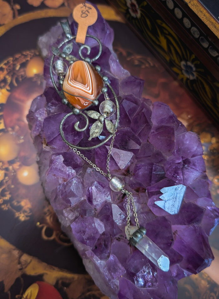 OOAK Whimsical Crystal Pendant