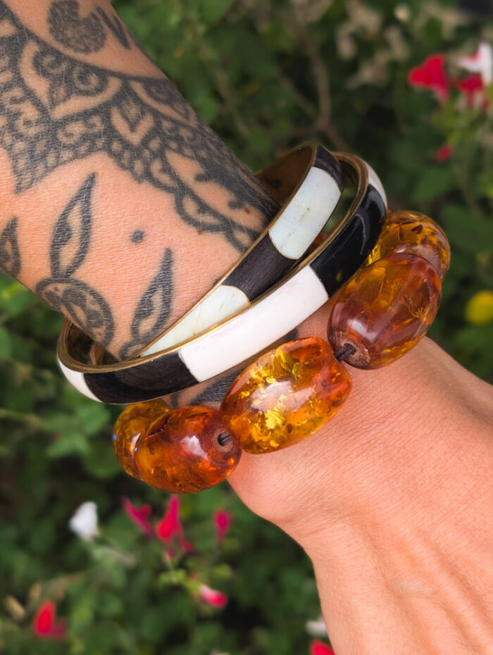 Vintage Faux Amber Bracelet - Image 3